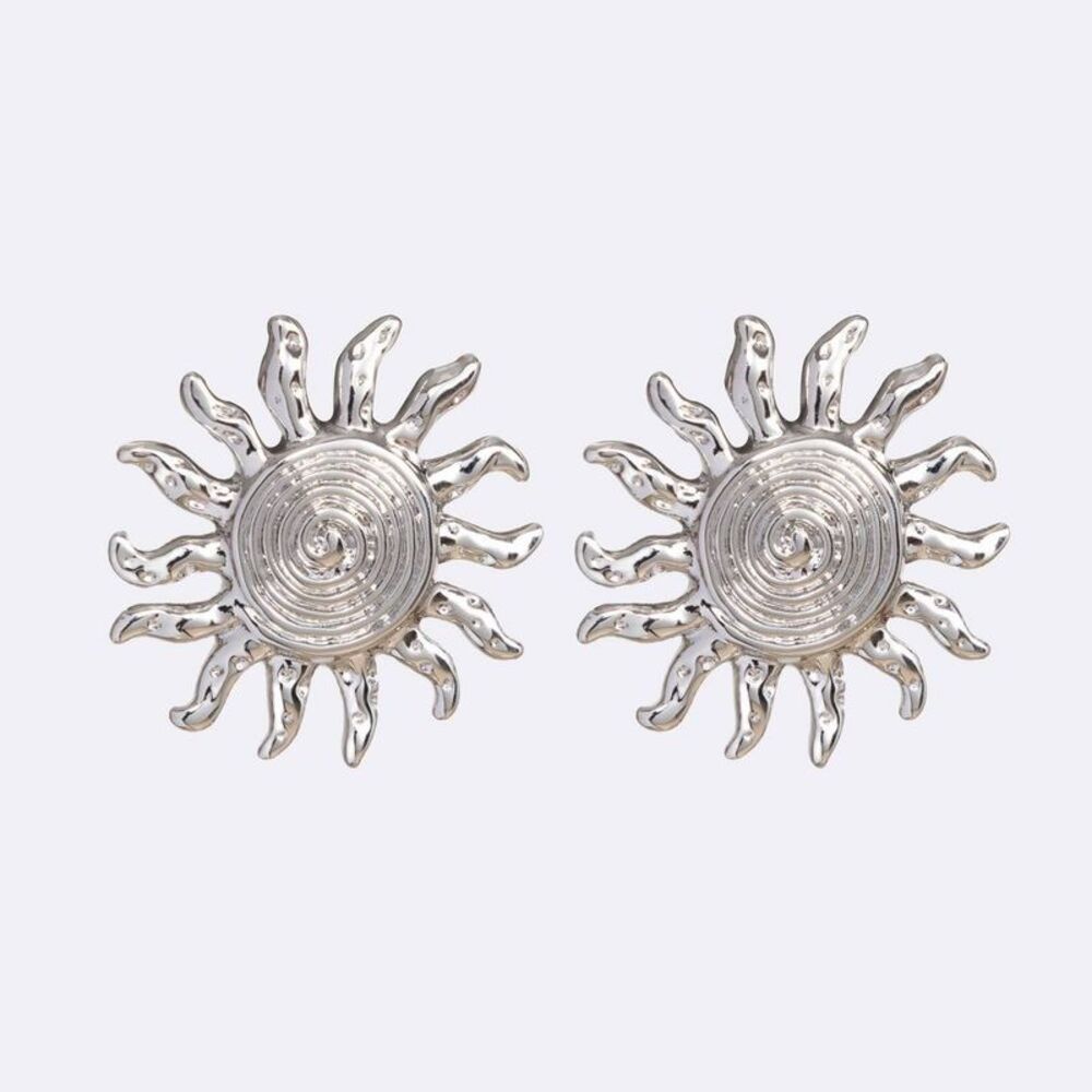 Luv Aj Ibiza Sun Earrings - Silver